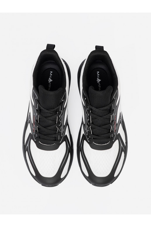sportovní obuv bílé Černé z siateczkową strukturą McArthur  sportovní obuv bílé Černé z siateczkową strukturą McArthur