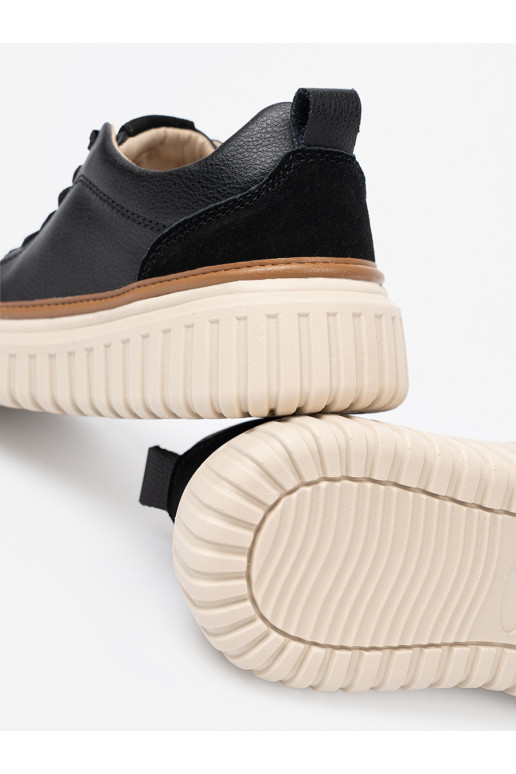 Černé Tenisky  na j platformie Sergio Leone