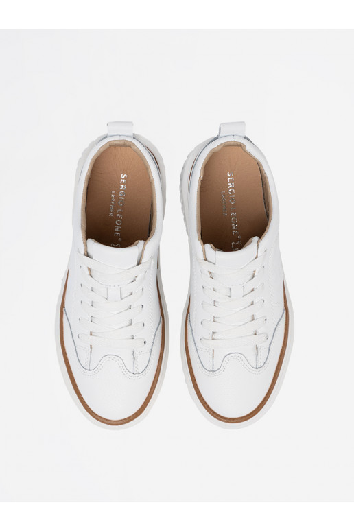 bílé Tenisky  platformie Sergio Leone