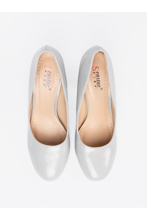 šedá lakované Obuv