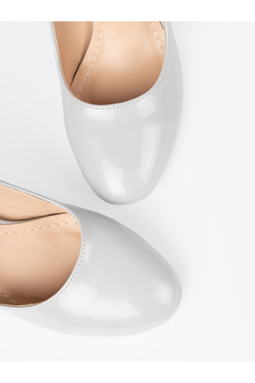 šedá lakované Obuv