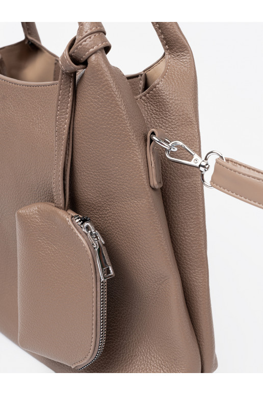  tmavé kabelka z kosmetyczką środku