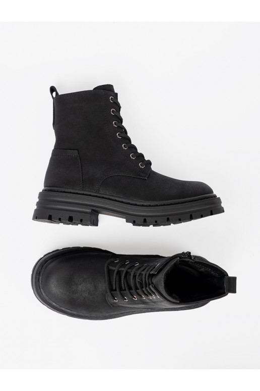 Černé Dámská obuve z m i bieżnikiem Sergio Leone