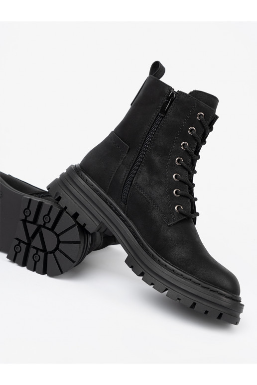 Černé Dámská obuve z m i bieżnikiem Sergio Leone