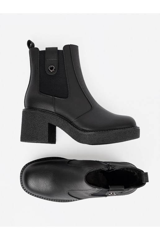 Elegantní styl Černé boty z elastyczną wstawką Sergio Leone