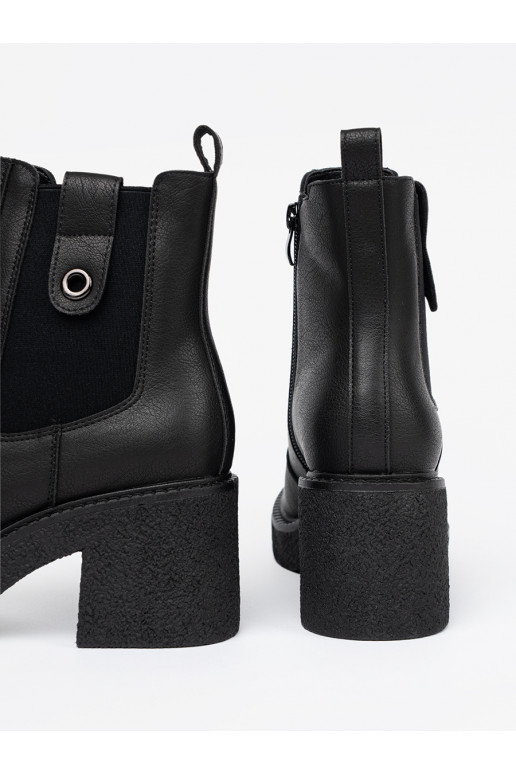 Elegantní styl Černé boty z elastyczną wstawką Sergio Leone