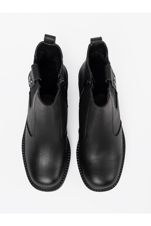 Elegantní styl Černé boty z elastyczną wstawką Sergio Leone