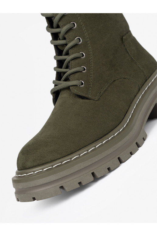 khaki  Dřeváky z zamszowym wykończeniem Sergio Leone