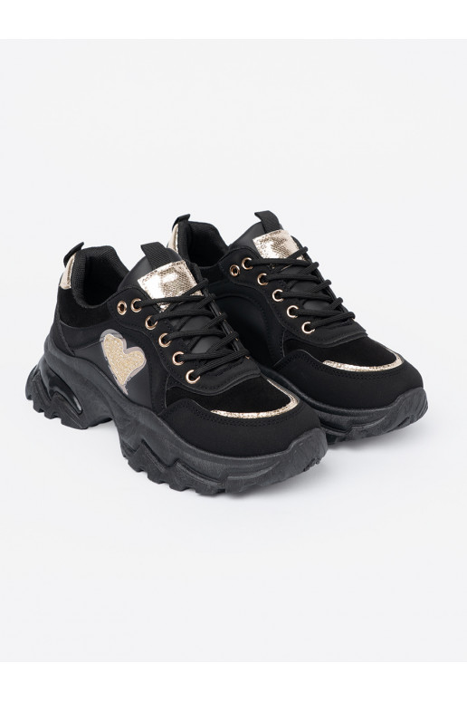 Černé Tenisky z ozdobnym m m