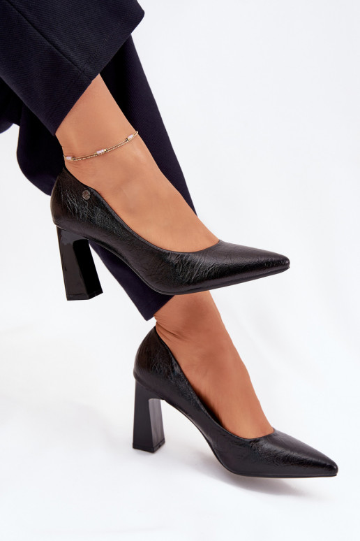 Boty na vysokém podpatku Vinceza 62252 Černé Boty na vysokém podpatku Vinceza 62252 Černé