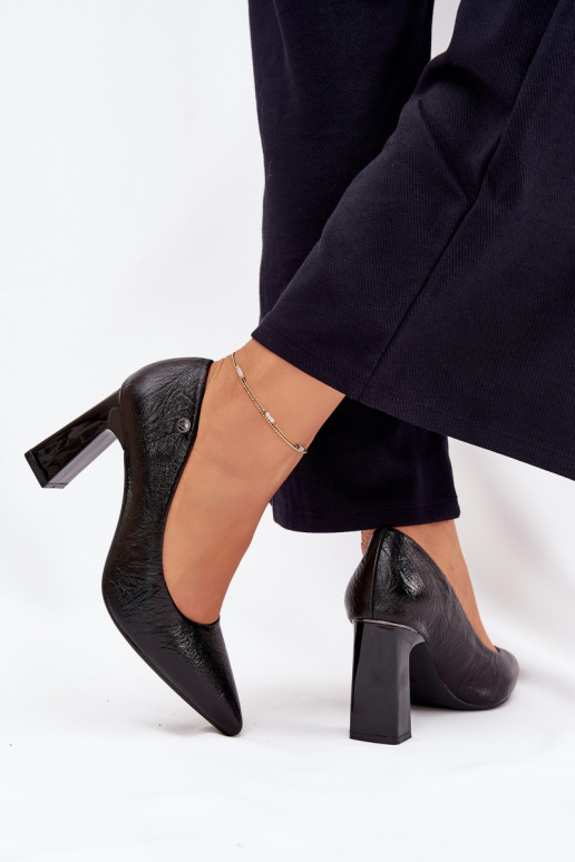 Boty na vysokém podpatku Vinceza 62252 Černé Boty na vysokém podpatku Vinceza 62252 Černé