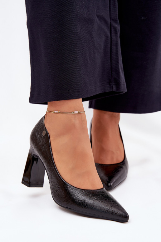 Boty na vysokém podpatku Vinceza 62252 Černé Boty na vysokém podpatku Vinceza 62252 Černé