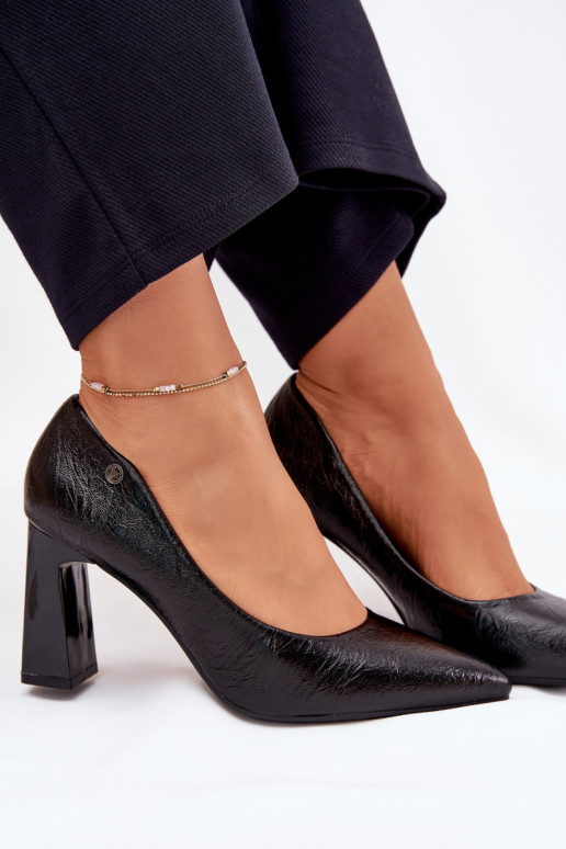 Boty na vysokém podpatku Vinceza 62252 Černé Boty na vysokém podpatku Vinceza 62252 Černé
