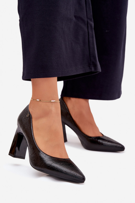Boty na vysokém podpatku Vinceza 62252 Černé Boty na vysokém podpatku Vinceza 62252 Černé