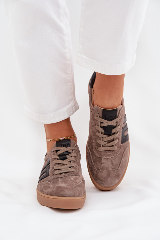 ze semiše Tenisky  Vinceza 79557 béžové ze semiše Tenisky  Vinceza 79557 béžové