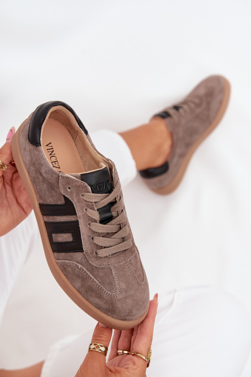 ze semiše Tenisky  Vinceza 79557 béžové ze semiše Tenisky  Vinceza 79557 béžové