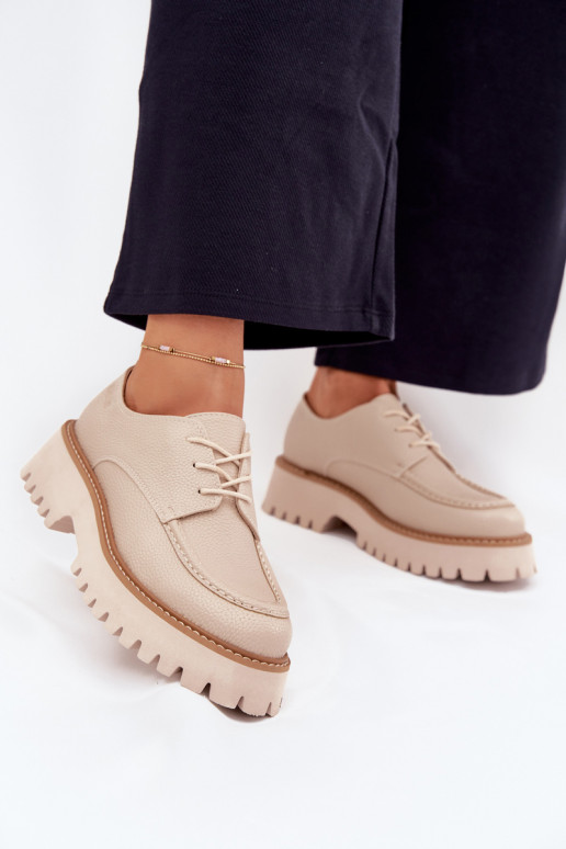 boty Dámské mokasíny  Big Star NN274053 béžové