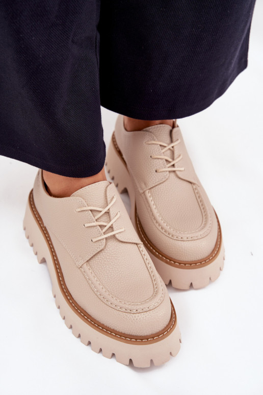 boty Dámské mokasíny  Big Star NN274053 béžové