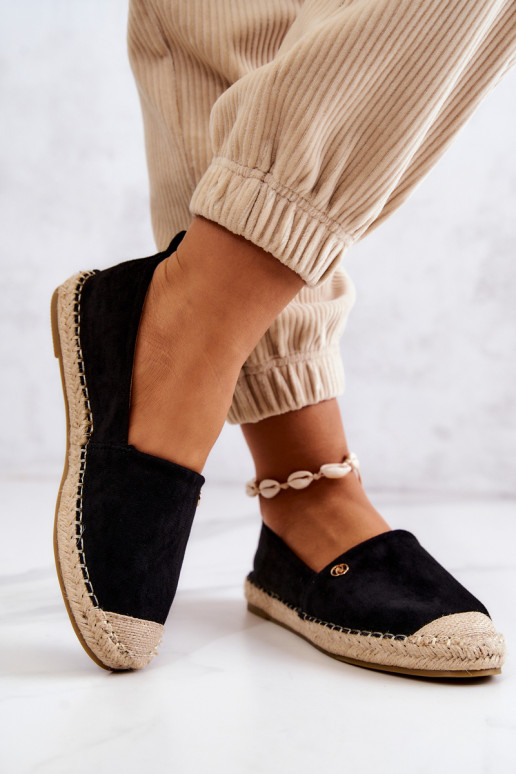  Semišové espadrilky Černé Joaquin