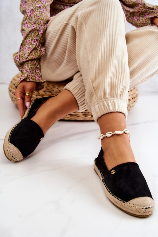  Semišové espadrilky Černé Joaquin