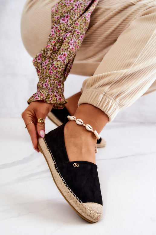  Semišové espadrilky Černé Joaquin