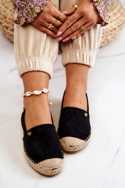  Semišové espadrilky Černé Joaquin