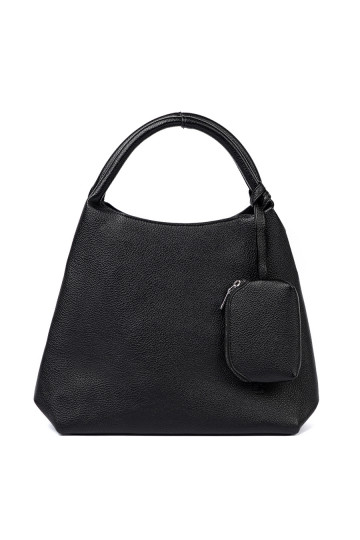 kabelka z kosmetyczką środku