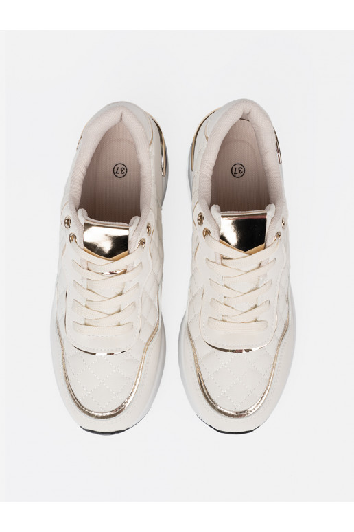 béžové Tenisky z połyskującymi mi akcentami