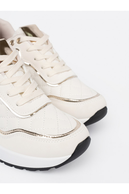 béžové Tenisky z połyskującymi mi akcentami