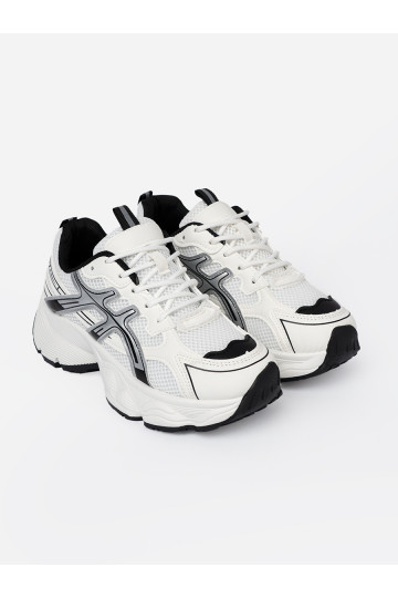 Bílá-Černé  Tenisky se síťovinou 2