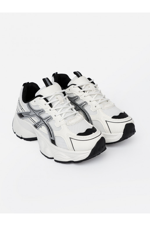 Bílá-Černé  Tenisky se síťovinou