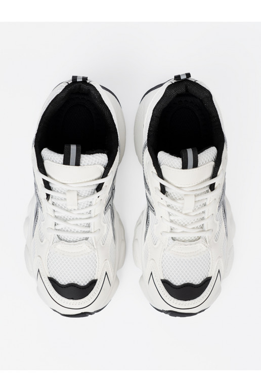 Bílá-Černé  Tenisky se síťovinou