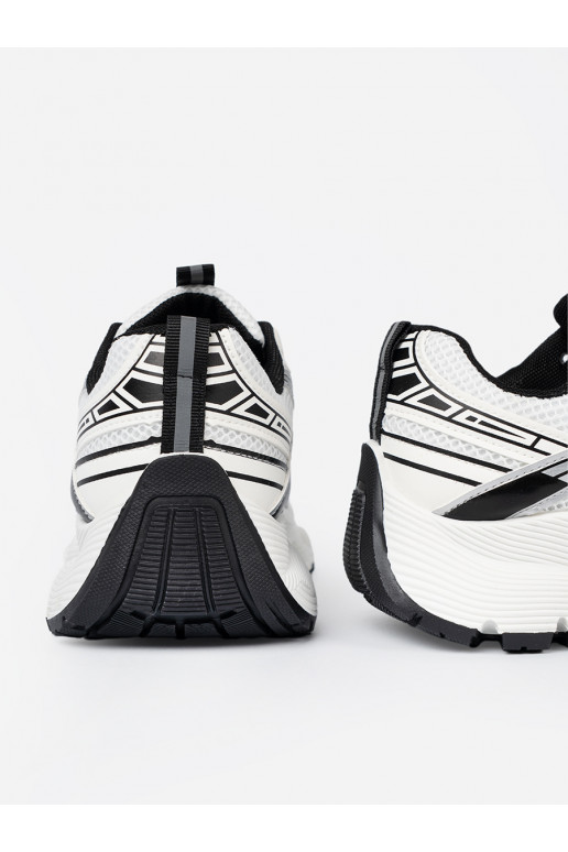 Bílá-Černé  Tenisky se síťovinou