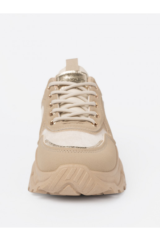béžové Tenisky z ozdobnym m m