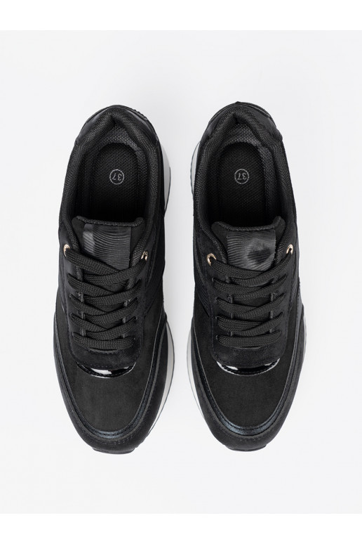 Nowoczesne Černé Tenisky z połyskującymi wstawkami