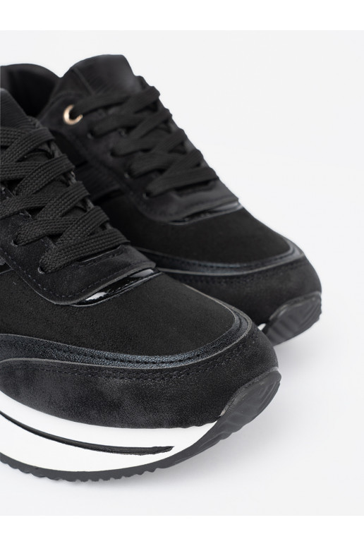 Nowoczesne Černé Tenisky z połyskującymi wstawkami