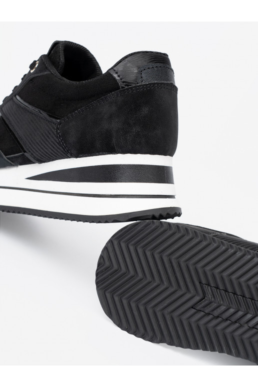 Nowoczesne Černé Tenisky z połyskującymi wstawkami