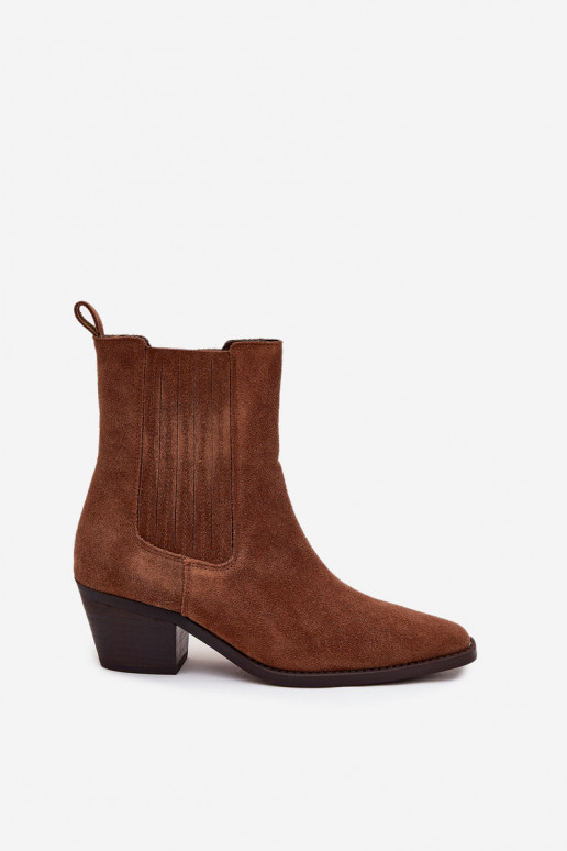 ze semiše Kovbojské boty se zateplením uvnitř hnědáArelia