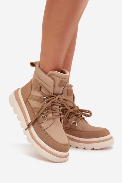 Dámské podpatky s platformou hnědáLiorae