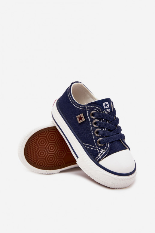 Dětské  ležérní boty Big Star DD374162 tmavě modrá Dětské  ležérní boty Big Star DD374162 tmavě modrá