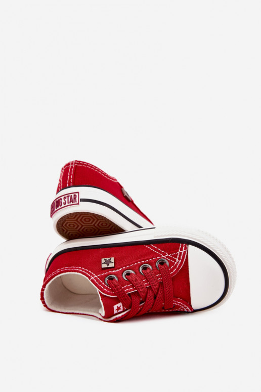 Dětské  ležérní boty Big Star DD374161 červené Dětské  ležérní boty Big Star DD374161 červené