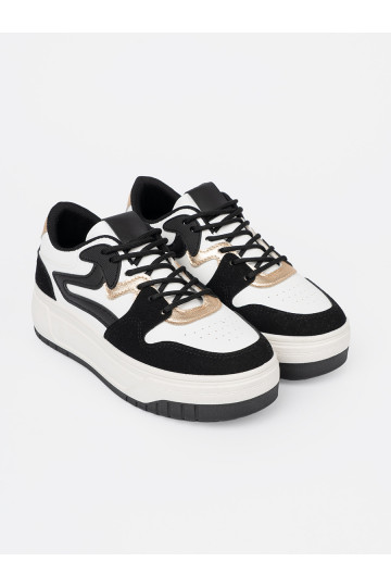 Černé a bílé Tenisky ze mi detalami 2