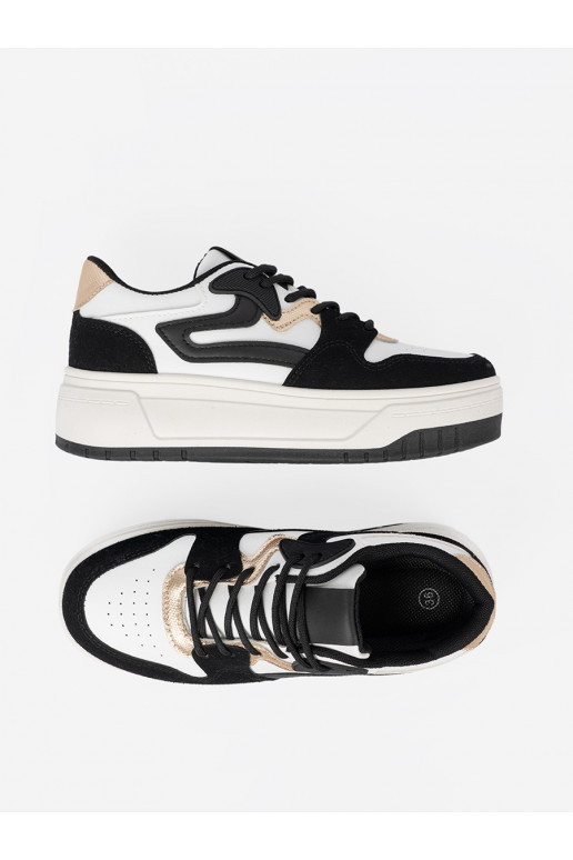 Černé a bílé Tenisky ze mi detalami