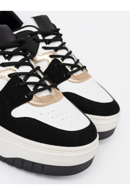 Černé a bílé Tenisky ze mi detalami