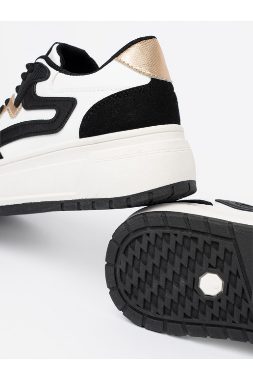 Černé a bílé Tenisky ze mi detalami