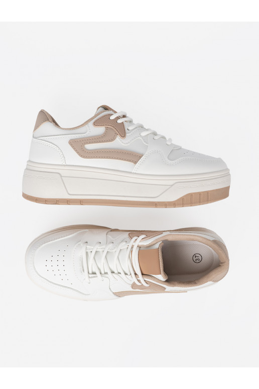 Bílá  Tenisky s platformou