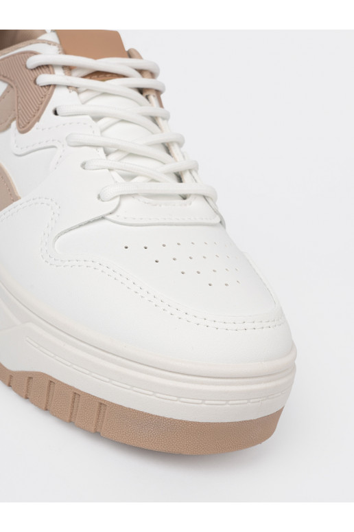 Bílá  Tenisky s platformou