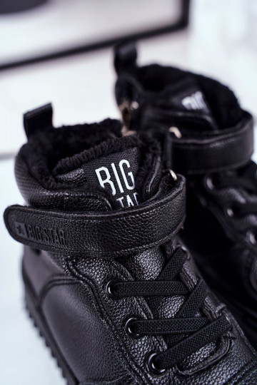Dětské zateplené Sportovní styl boty Big Star GG374040 Černé 2