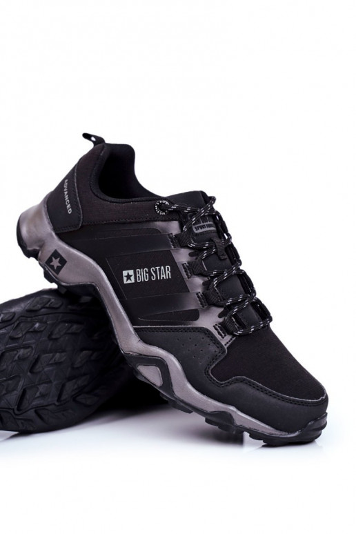 Turistické boty pro muže Big Star Outdoor Černé GG174269 Turistické boty pro muže Big Star Outdoor Černé GG174269