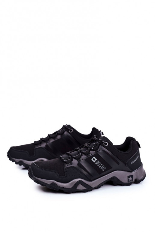 Turistické boty pro muže Big Star Outdoor Černé GG174269 Turistické boty pro muže Big Star Outdoor Černé GG174269